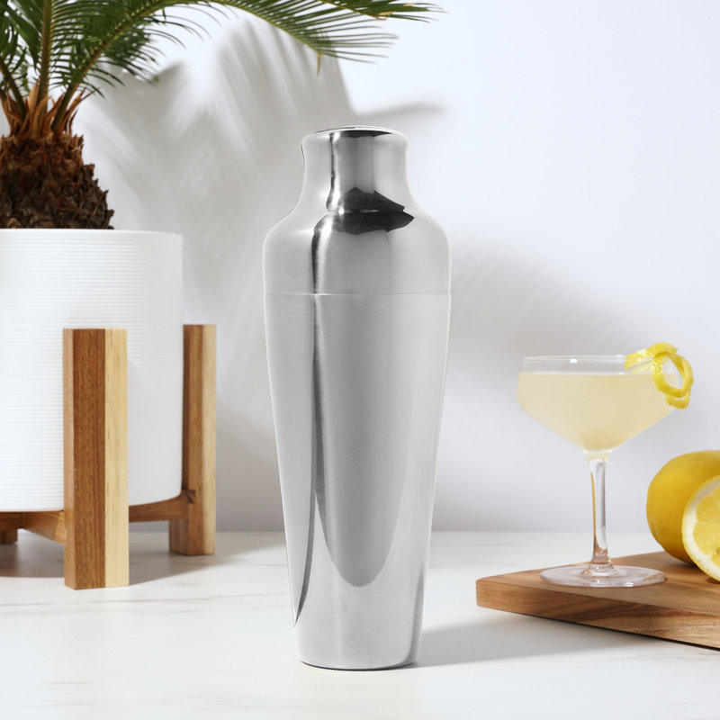 25 Oz Silver Stainless Steel Parisian Cocktail Shaker