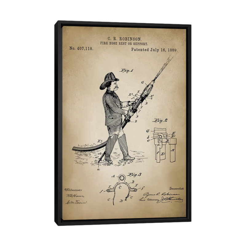 «Firefight X», impression sur toile, H 26 po x l 18 po x P 1,5 po, Toile encadrée noire, Pas de tapis