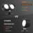 2pcs Dual Cylinder Led Wall Lights