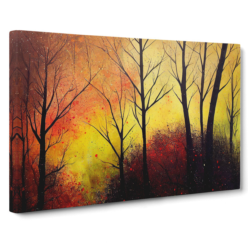Autumn Forest Splatter Vol.3 - Wrapped Canvas, 35cm H x 50cm W x 3cm D