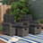 Asti All-Weather Wicker 4-Piece Outdoor Seating Set with Two Reclining Chairs and Two Otto