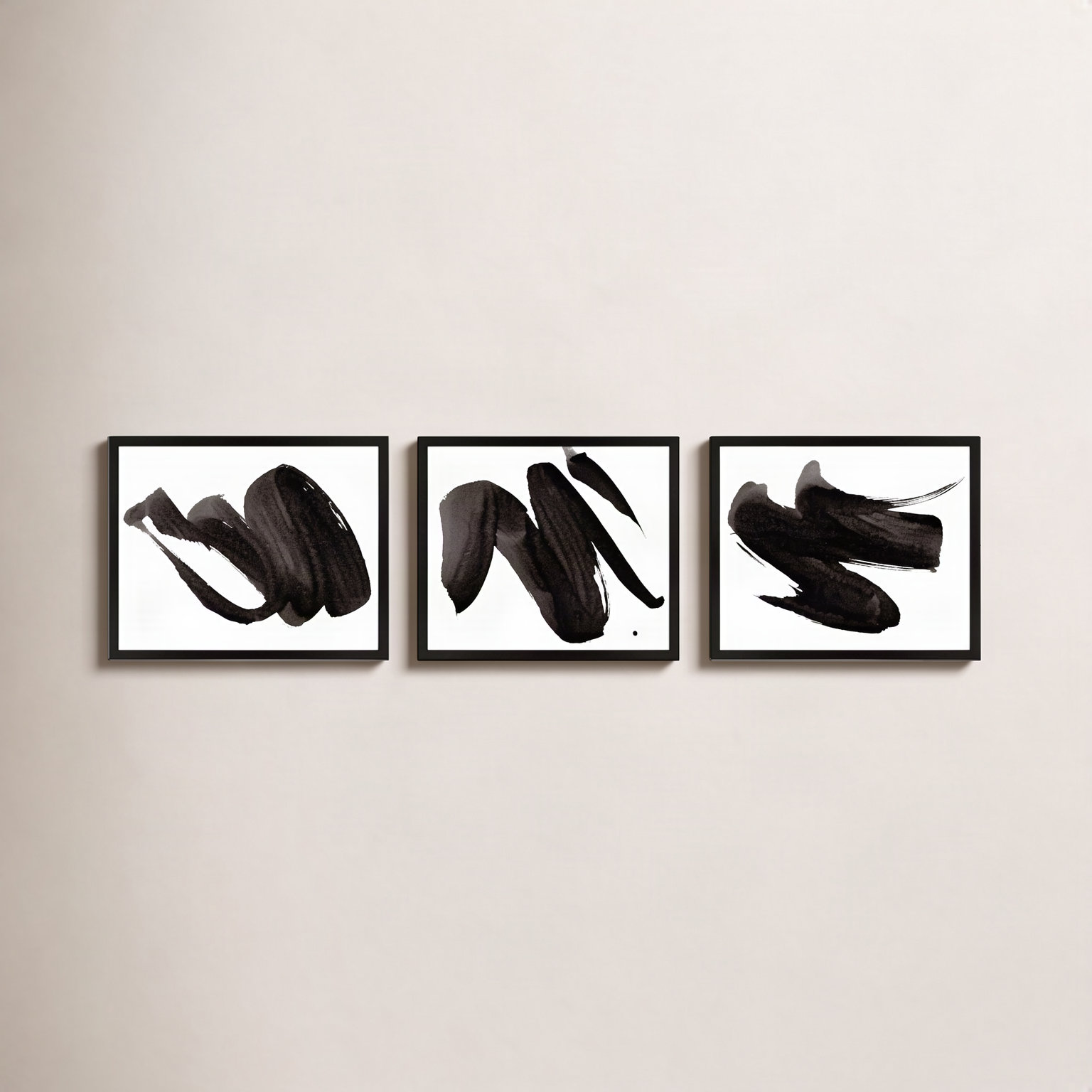 Dancers by Jacques Pilon, Black Framed, 20" H x 25" W x 1.25" D