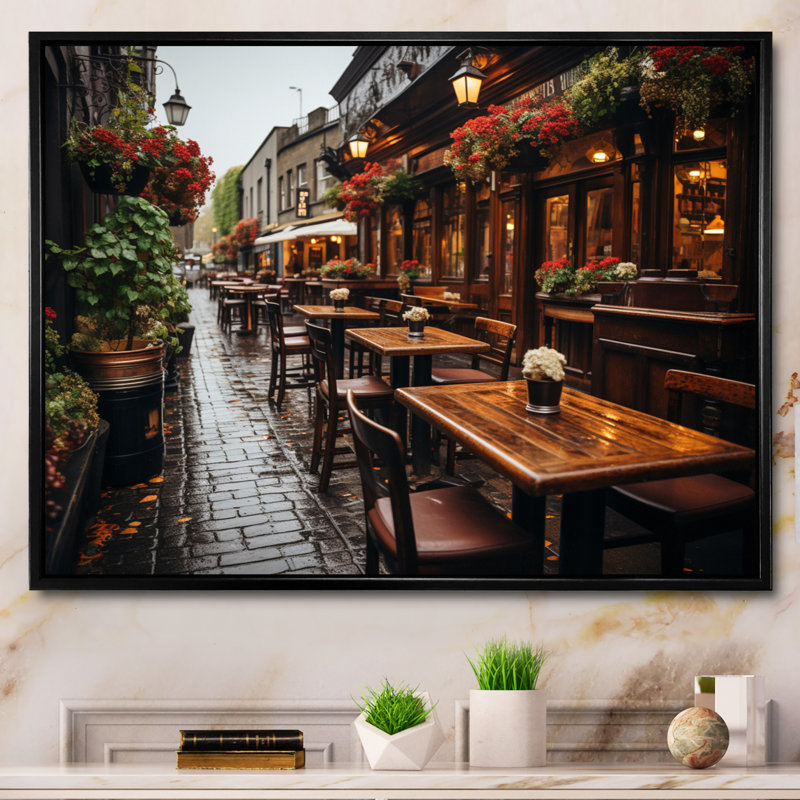 Irlande Irlande Traditions I - décoration murale Irlande, H 16 po x l 32 po x P 1 po, Cadre flottant noir