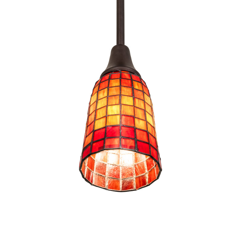 1 - Light Pendant, Orange; Red