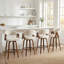 Tabouret de comptoir pivotant rembourré Providence-123200615
