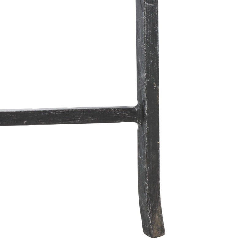 Tauri Forged Metal Rectangle Coffee Table, Black