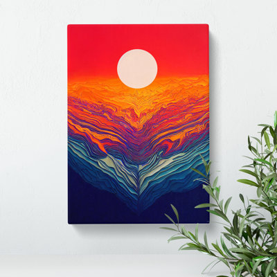 Passionate Abstract Sunset - Wall Art
