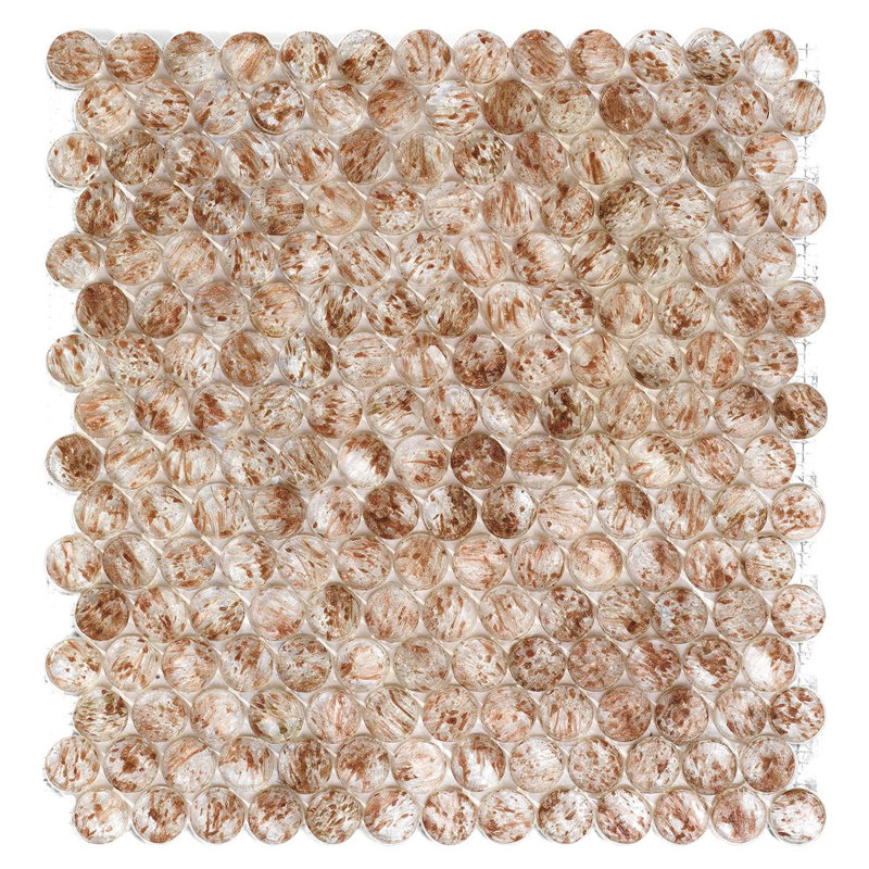 Aventurine 6/8" Barrels Glass Mosaic