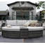 226.1cm Wide Wicker Patio Daybed with Cushions-298422325