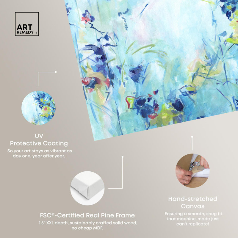 Art mural sur toile Botanical Journey, H 16 po x l 24 po, Toile tendue