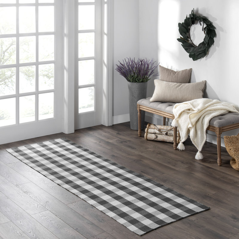 Tapis de cuisine Skookum Farmhouse Living, Tapis de couloir 2 pi 5 po x 8 pi, Noir