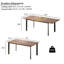 Extendable Metal Base Dining Table-998571141