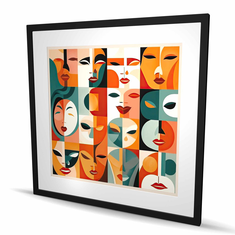 The faces - Figurative Industrial, Noir