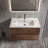 Kersha 36 Inch Single Bathroom Vanity with Ceramic Top with Overflow, Pre-Assembled-911790135-907008363-931875227