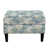 Bleu / brun clair floral est en rupture de stock