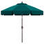 Parasol de marché festonné en oléfine de 2,74 m (9 pi) avec inclinaison et levage à manivelle-1606628171