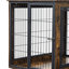 Cage pour chien en brun rustique Furniture