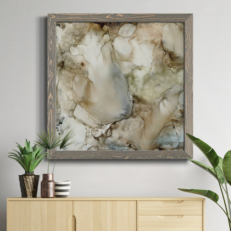 «Heart Fonder», art textuel sur toile, H 31,5 po x l 31,5 po x P 1,5 po, Cadre gris