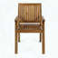 Chaises de salle à manger en bois d'acacia avec dossier à lattes, ensemble de 2