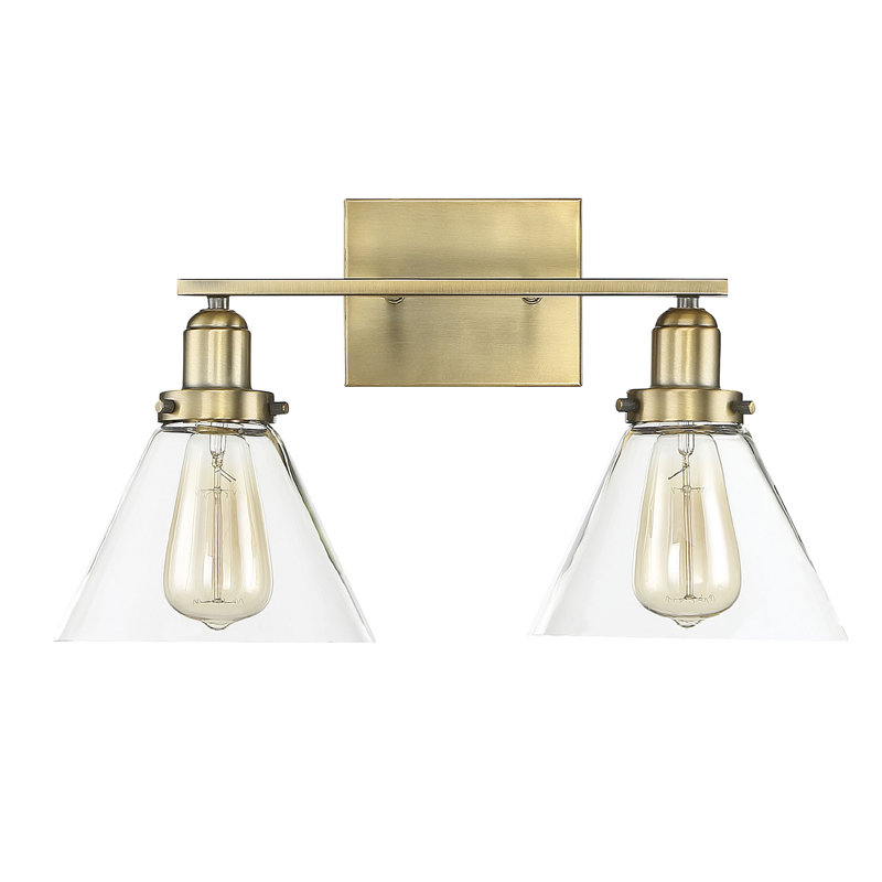 Catalina Dimmable Vanity Light in Warm Brass, Warm Brass