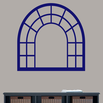 Décalcomanie murale cadre de fenêtre arched
