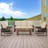 4-Piece Cedar Patio Set With PE Rope & Cushions - All-Weather Outdoor Conversation Group-479156981