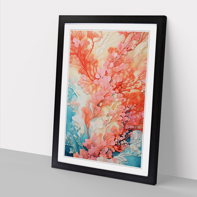 Single Picture Frame Print on Wood, Black Framed, 64cm H x 46cm W