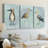 Verging Palm I  -Custom Wrapped Gallery Canvas - 3 Pieces-1172132365