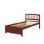 Tête de lit simple à deux tiroirs avec cadre de rangement en bois-1589082010