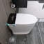 26 po X 15 po Baignoire de trempage autoportante en céramique Flatbottom