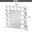 Miroir de maquillage avec ampoules à intensité variable et fixation murale Bluetooth-1871705364