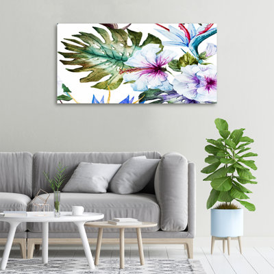 Hawaiian Flowers - Wrapped Canvas Print