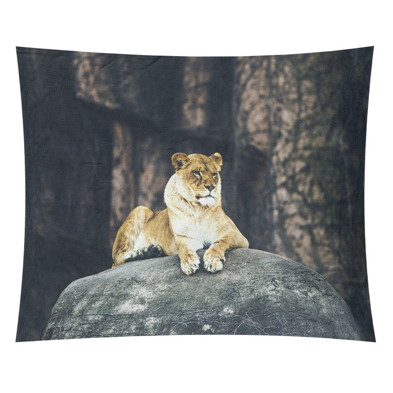 Tapisserie lioness Hagler, H 91 po x l 107,5 po, Intérieur