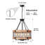 Luminaire suspendu industriel rustique 5 lumières pour la salle à manger ou la cuisine, hauteur réglable, compatible avec plafond incliné