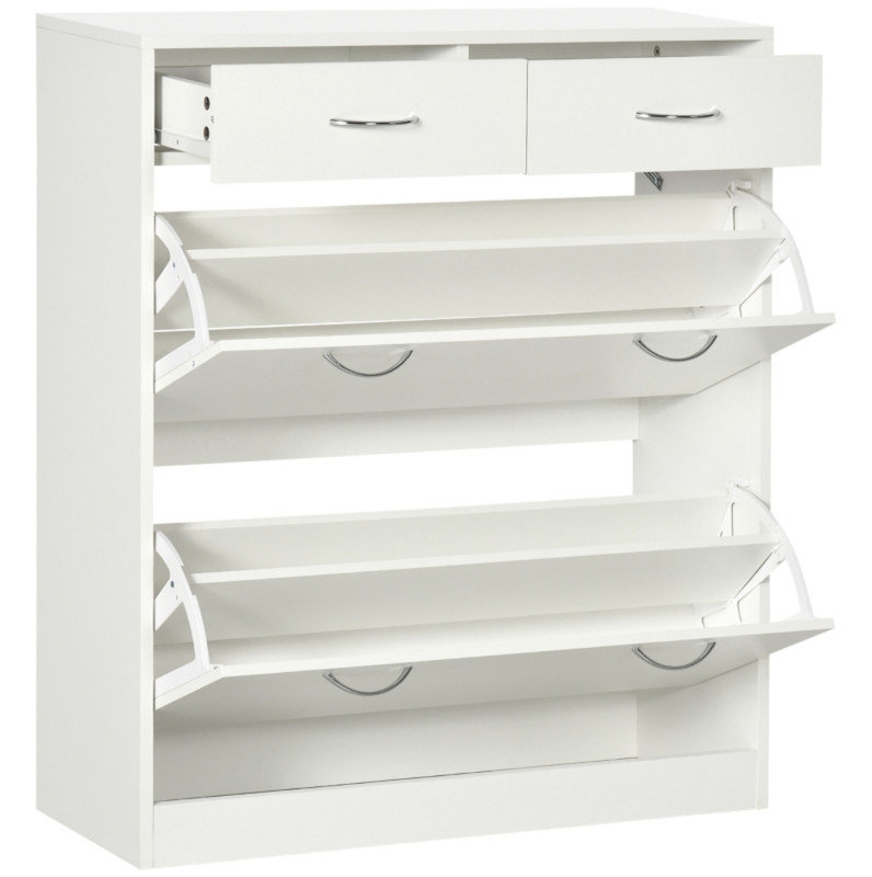 12 Pair Flip Down Shoe Storage