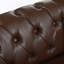 Canapé modulaire réversible en L Chesterfield avec accoudoirs roulés, têtes de clou et capitonnage-652140374