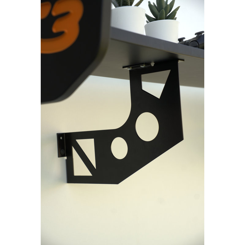 Irregular Stainless Steel And Mdf Floating Shelf