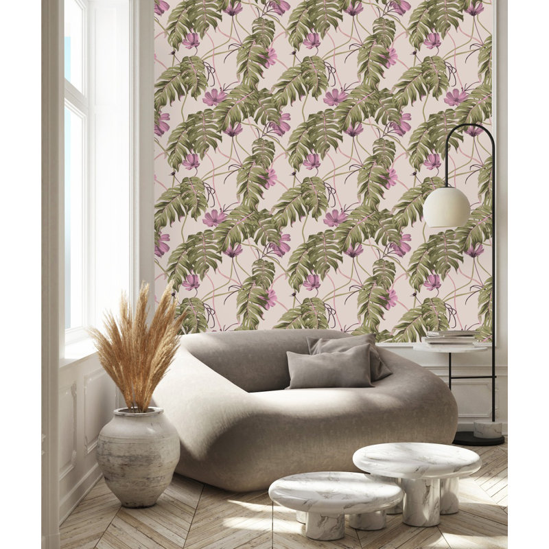 Hubery Floral Tile, 2.08' W x 18.75' L