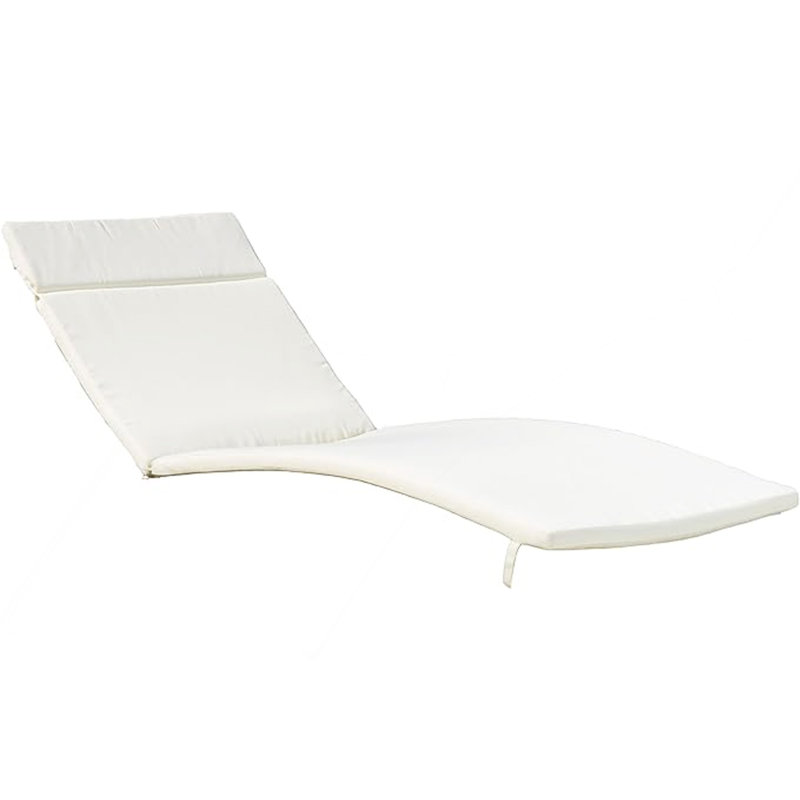 Coussin de remplacement pour chaise longue d'extérieur (coussin seulement), Beige