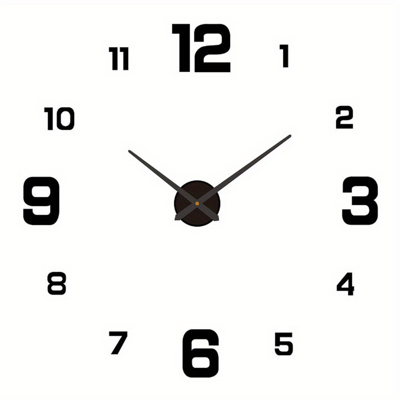 Bryzel Resin Wall Clock, Black
