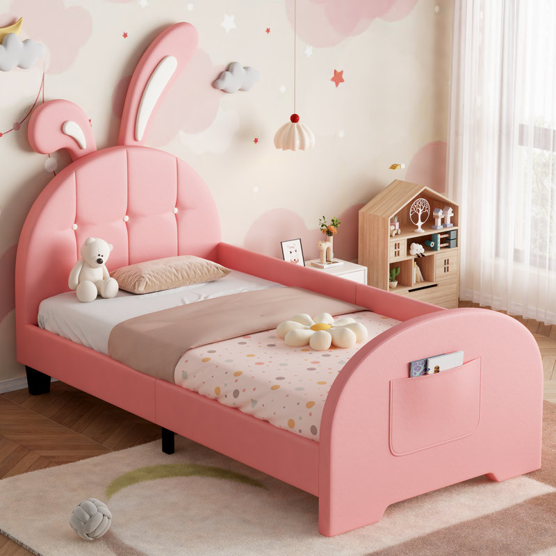 Single (3') Bed Frame, Pink