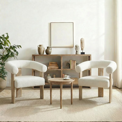 Ensemble de 2 fauteuils en tonneau