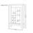 Simple Solid Wood Rattan Display Cabinet