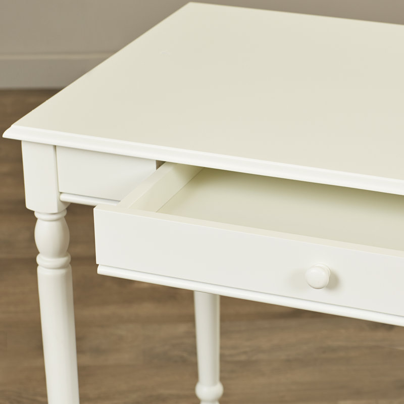 Mayall Solid Wood Base Writing Desk, White