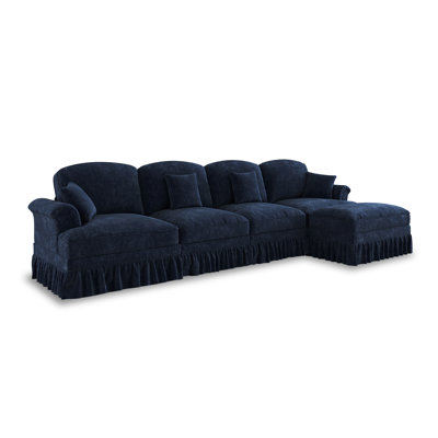 Feryu Modular L-Shaped Sectional Couch with Movable Ottoman