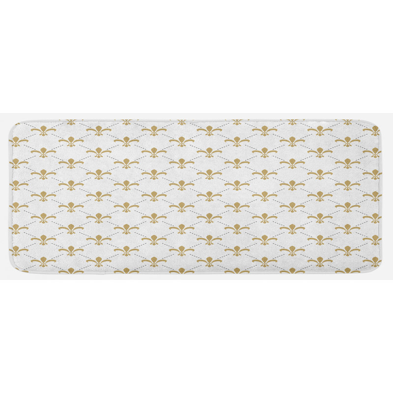 Tapis de cuisine fleur de lis