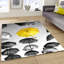 Tapis à motif abstrait coloré avec motif à poils doux pour une touche vibrante dans votre décor-457163949