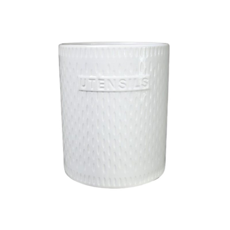 Ceramic / Porcelain Round Utensil Crock
