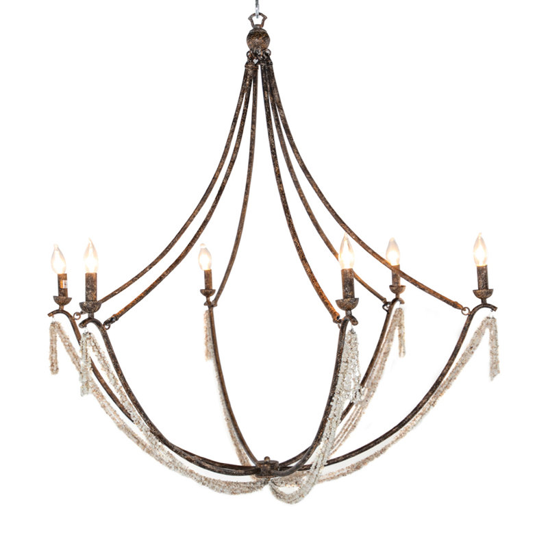 Nakita Chandelier - Brown, Rust Brown