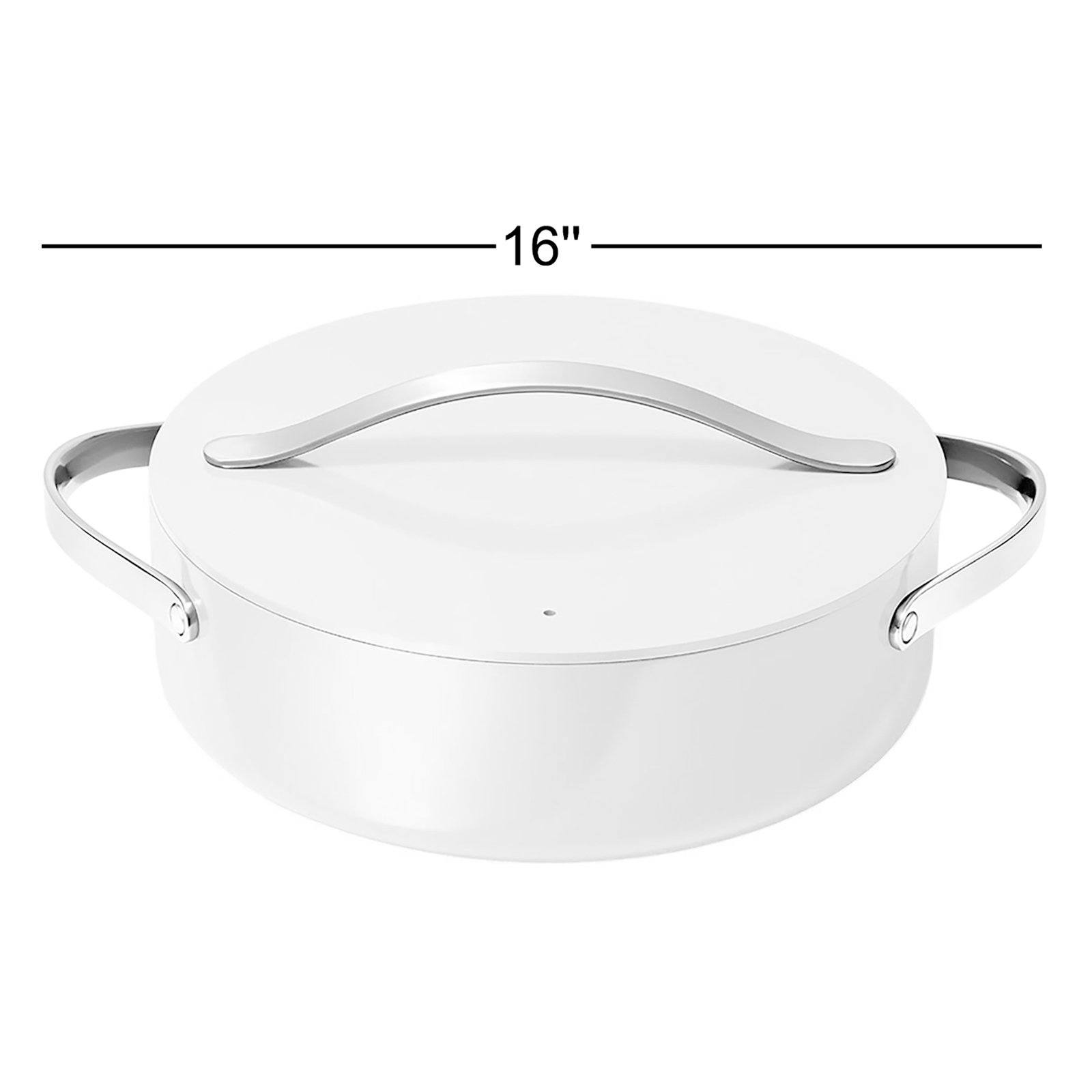 Caraway Nonstick Ceramic Braiser, Cream